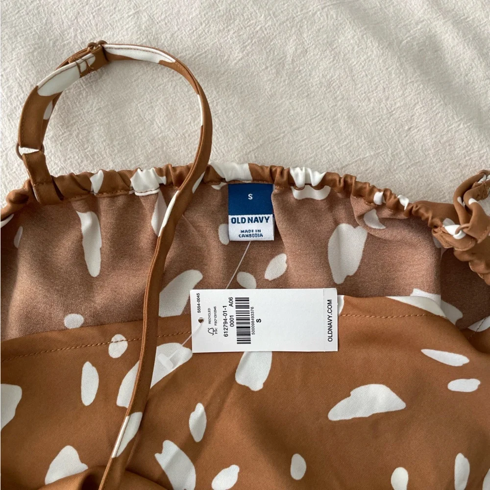 NWT Old Navy cowl neck satin midi dress - Picture 3 of 4